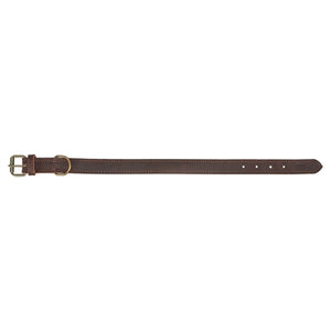 Trixie halsband hond rustic vetleer donkerbruin