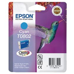 Inktcartridge epson t0802 cyaan