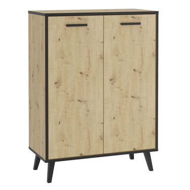Fmd schoenenkast met 5 vakken 68,5x33x93,5 cm artisan eiken