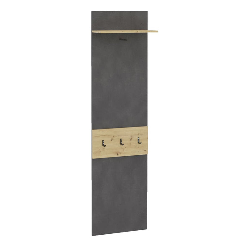 Load image into Gallery viewer, Fmd kapstok wandgemonteerd met schap 50x23x188 cm matera artisan eiken
