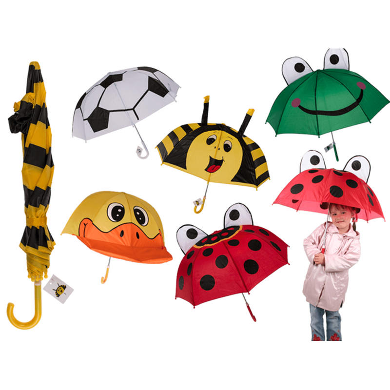 Load image into Gallery viewer, Kinderparaplu. d: ca. 70 cm. 5 assortie
