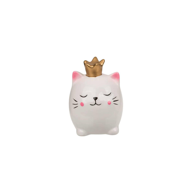 Load image into Gallery viewer, Out of the blue spaarpot kitten keramiek 7x6,5x9cm
