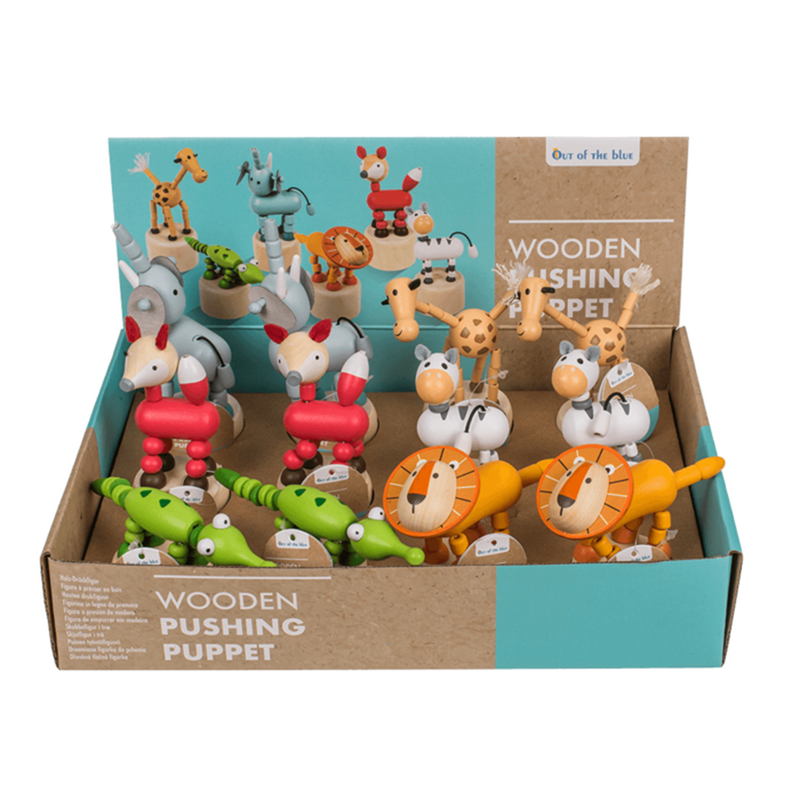 Load image into Gallery viewer, Dsp houten drukfiguren, dieren. 6 assort
