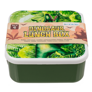 Lunchbox, dinosaurus, set van 4.