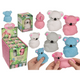 Dsp strech koala, 7,5 cm. 4 kleuren. 12