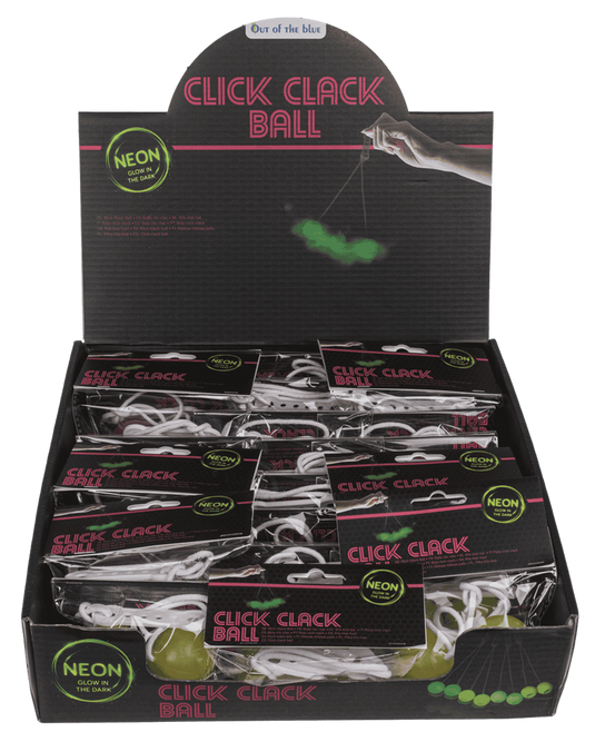 Ootb klik-klak bal glow in the dark 4 assorti