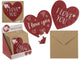Ootb puzzel wenskaart hart 20 stukjes met envelop
