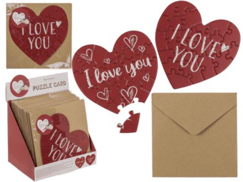 Load image into Gallery viewer, Ootb puzzel kaart hart 20 stukjes met envelop
