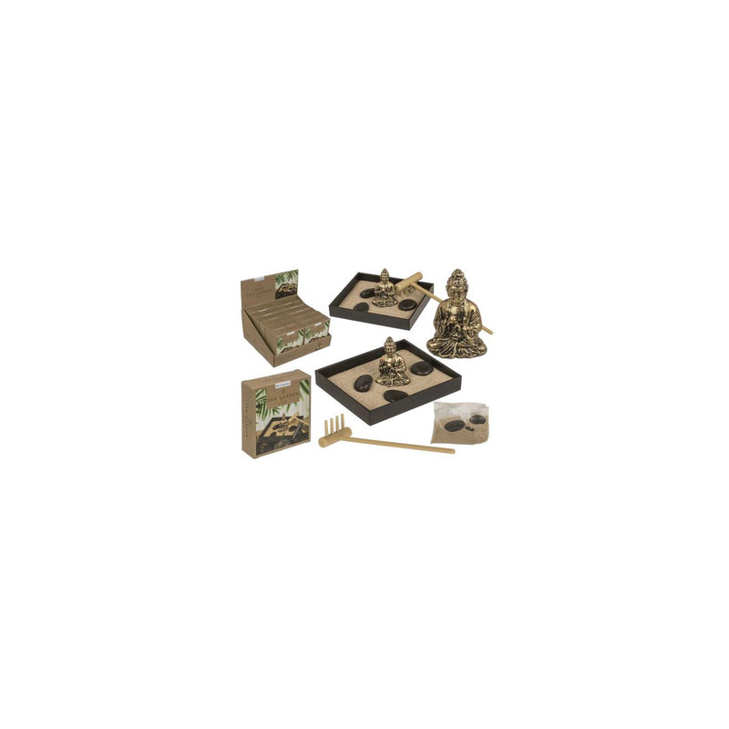 Load image into Gallery viewer, Out of the blue mini zen garden set 9x7,5x3,4cm
