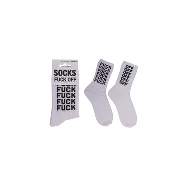 Ootb sportsokken f*ck off maat 38-42 70% katoen, 25% polyamide, 5% elasthan