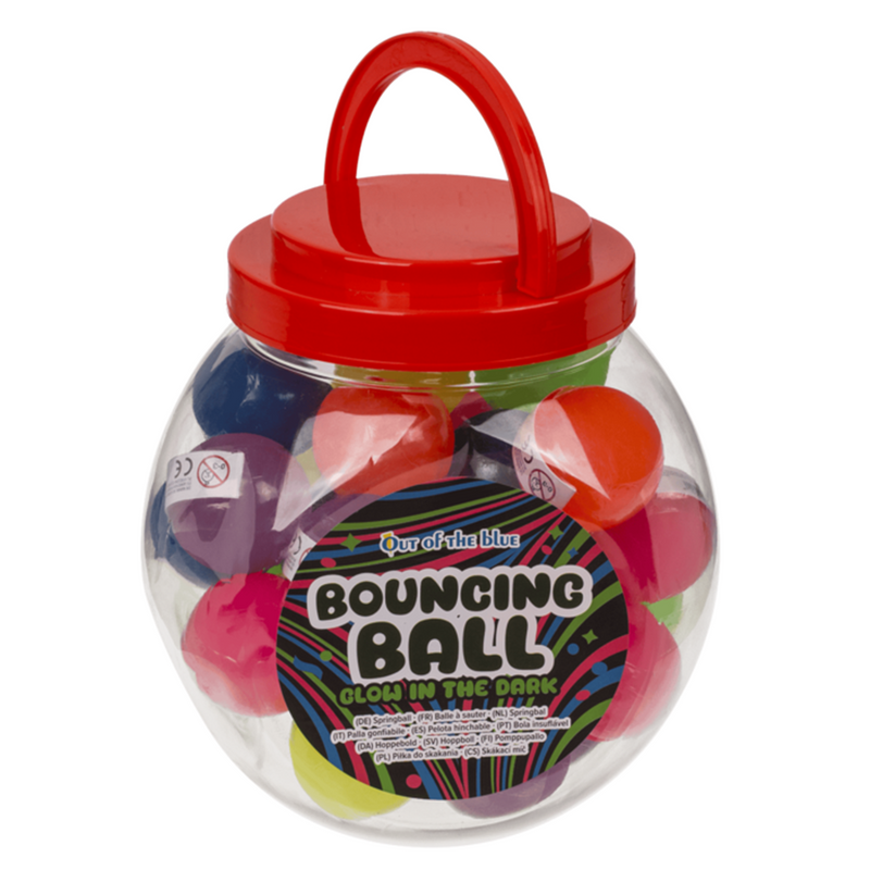 Load image into Gallery viewer, Dsp stuiterballen 4,5 cm. glow. 30 stuks
