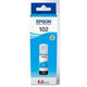 Inktfles epson 102 c13t03r240 cyaan