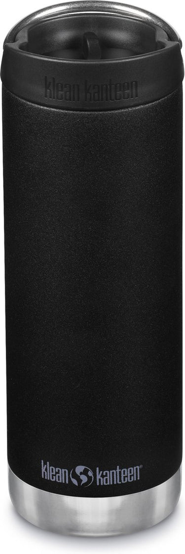 Klean kanteen rvs thermosfles tk wide 473ml (w cafe cap) - shale black - koffiebeker