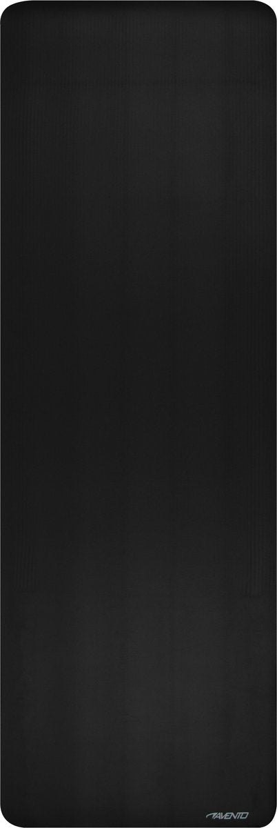 Avento fitness yoga mat nbr - zwart - 183 x 61 x 1.2 cm