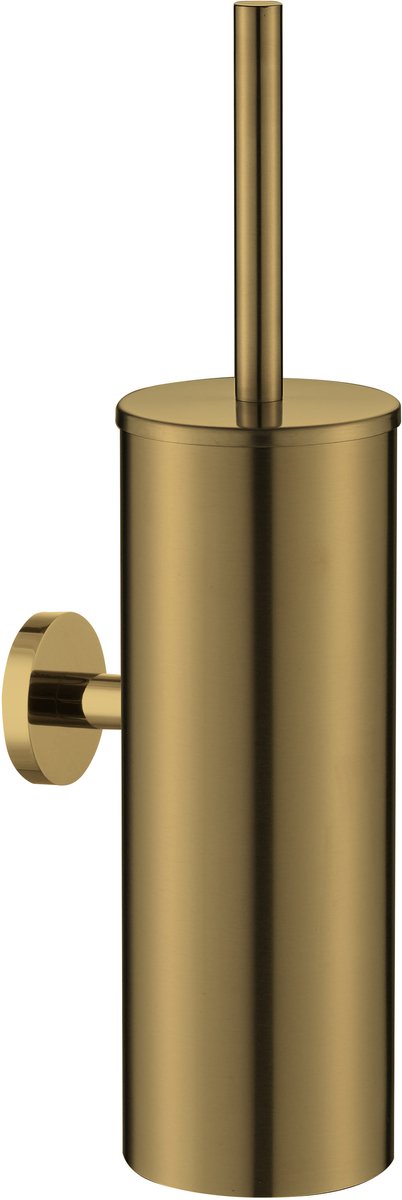 Plieger vigo toiletset accessoires – wc borstel – wc rolhouder – handdoekhaakje - 10 jaar garantie – geborsteld goud