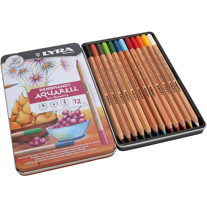 Load image into Gallery viewer, Https: www.cchobby.nl lyra-rembrandt-aquarelpotloden-diverse-kleuren-12-stuk-1-doos

