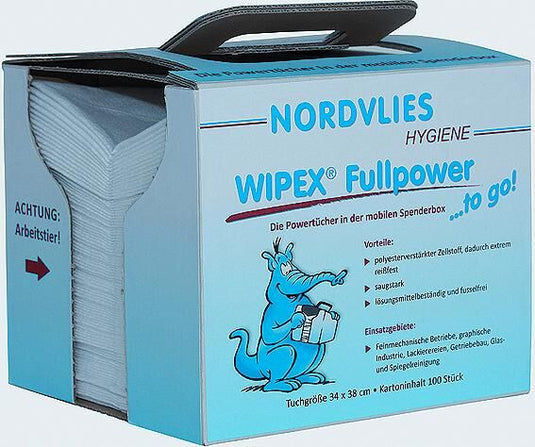 Nordvlies poetsrol wipex fullpower wipes 100 pieces wipex-fullpower to go