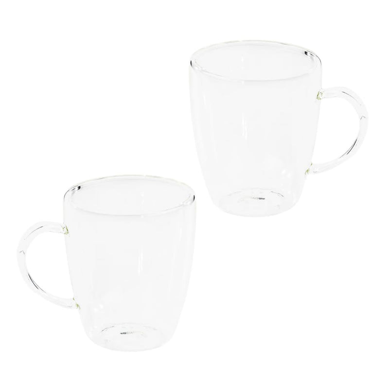 Load image into Gallery viewer, Hi cappuccinoglazenset 2-delig 270 ml transparant
