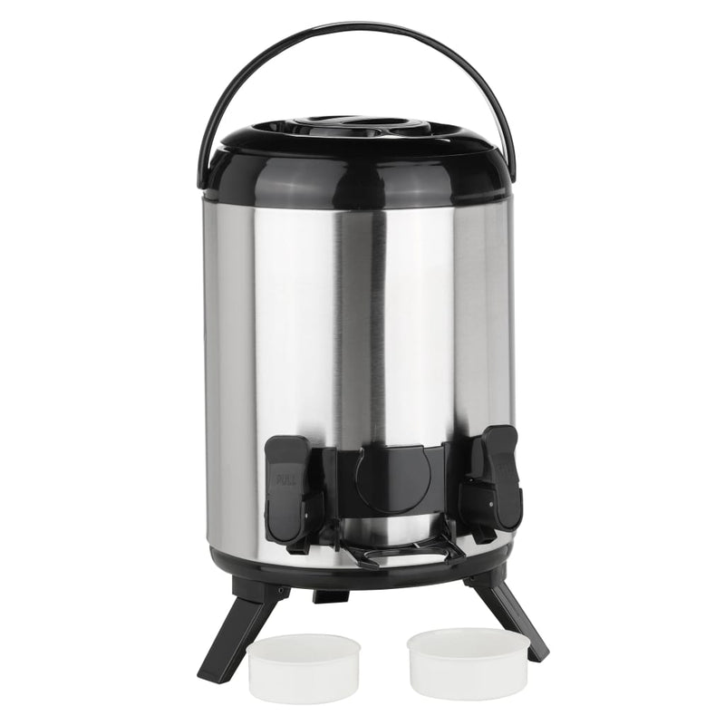 Load image into Gallery viewer, HI HI Thermoskan 9 L 23 cm zilverkleurig
