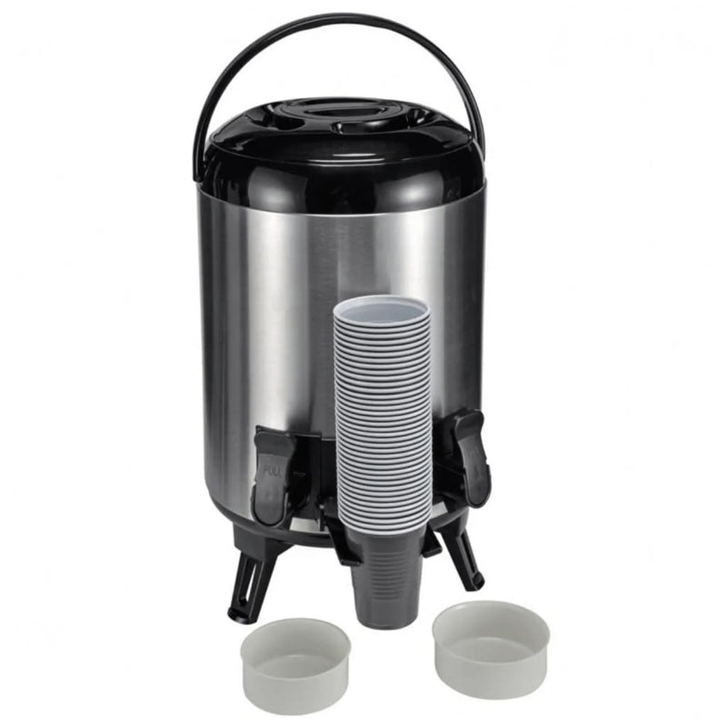 Load image into Gallery viewer, HI HI Thermoskan 9 L 23 cm zilverkleurig
