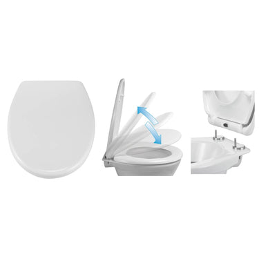 Hi toiletbril met quick release en soft-close