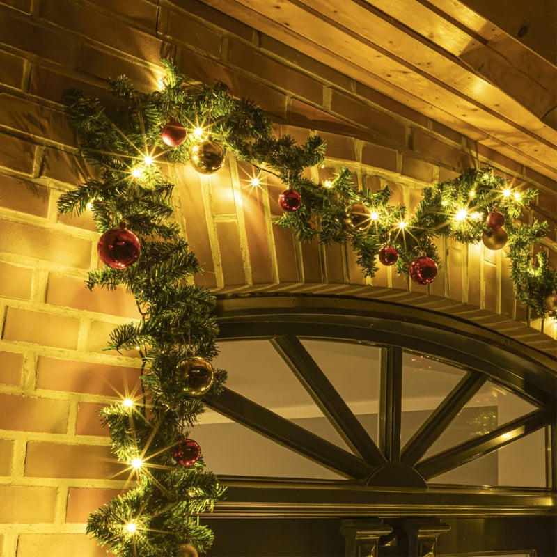 Load image into Gallery viewer, Hi kerstslinger met 80 warmwitte led's 20 m
