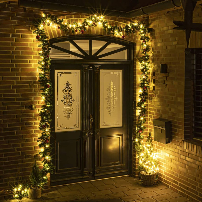 Load image into Gallery viewer, Hi kerstslinger met 80 warmwitte led's 20 m

