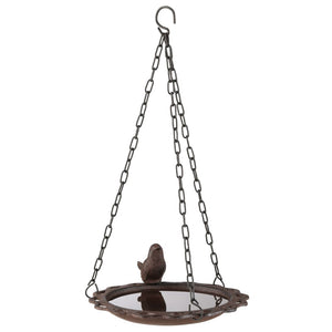 Hi vogelbad hangend 20,5 cm bruin