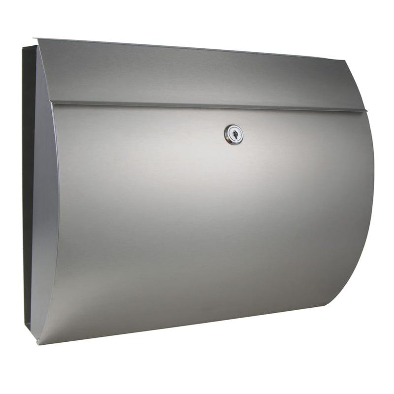 Load image into Gallery viewer, Hi brievenbus met krantenhouder 38x13,3x30,4 cm roestvrij staal
