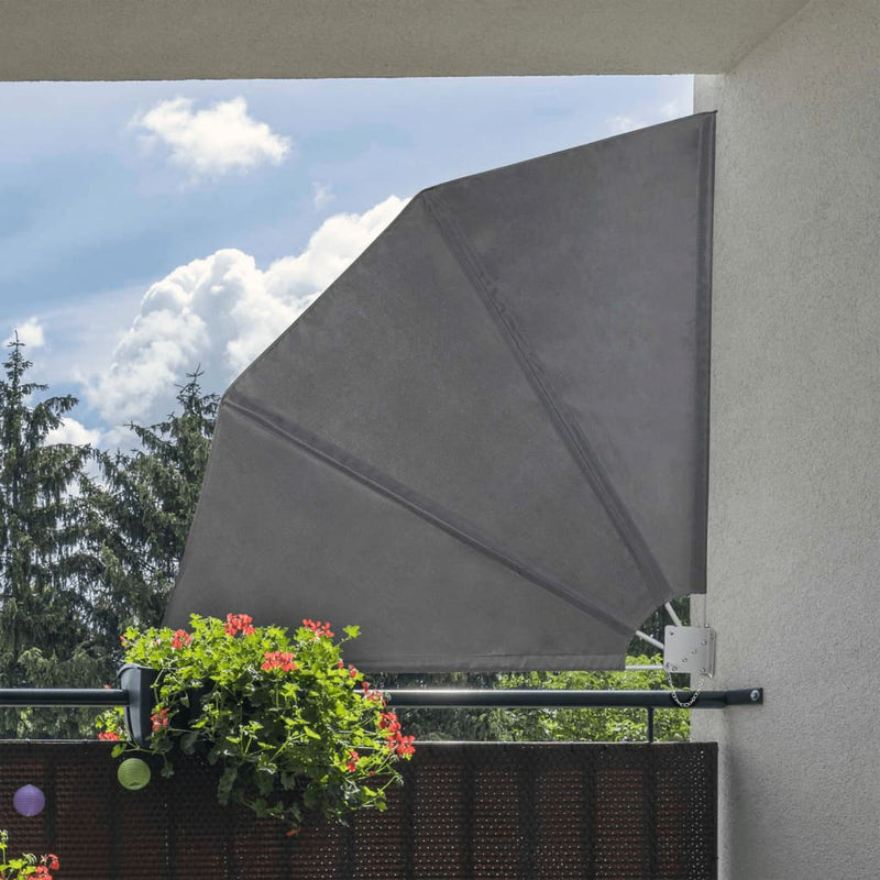 Load image into Gallery viewer, HI HI Balkonscherm 1,2x1,2 m polyester zwart

