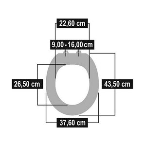 Cornat ksdsc534 snail houten wc bril softclose 90-160mm