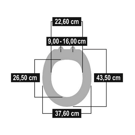 Cornat ksdsc534 snail houten wc bril softclose 90-160mm
