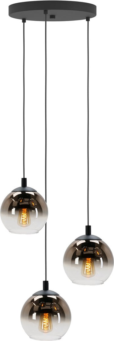Eglo ariscani 1 hanglamp - e27 - ø 42.5 cm - zwart koper