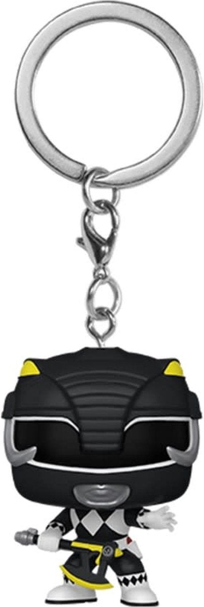 Funko pocket pop! keychain: mighty morphin power rangers 30th anniversary - black ranger