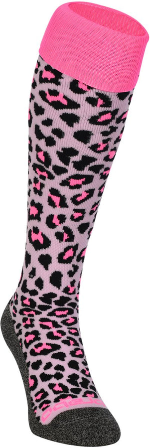Brabo bc8450b socks cheetah soft pink unisex sportsokken - soft pink 36-40