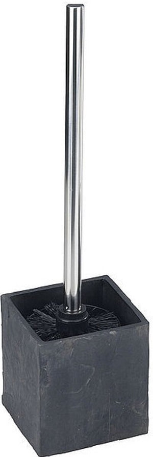 Wenko toiletborstel en houder polyresin 10 x 39 cm antraciet