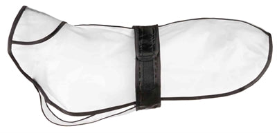 Trixie regenjas tarbes transparant zwarte stroken