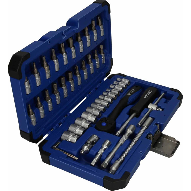 Load image into Gallery viewer, BRILLIANT TOOLS BRILLIANT TOOLS 45-delige Doppenset 1 4 staal
