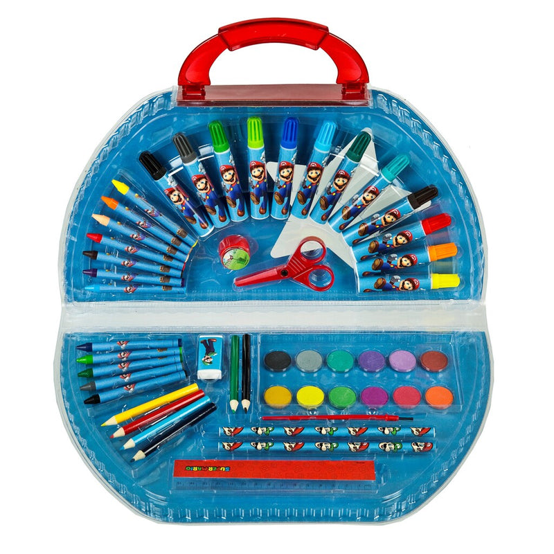 Load image into Gallery viewer, Super mario kleurkoffer 51-delig
