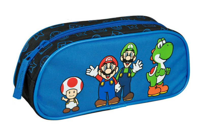 Load image into Gallery viewer, Undercover etui super mario blauw met rits
