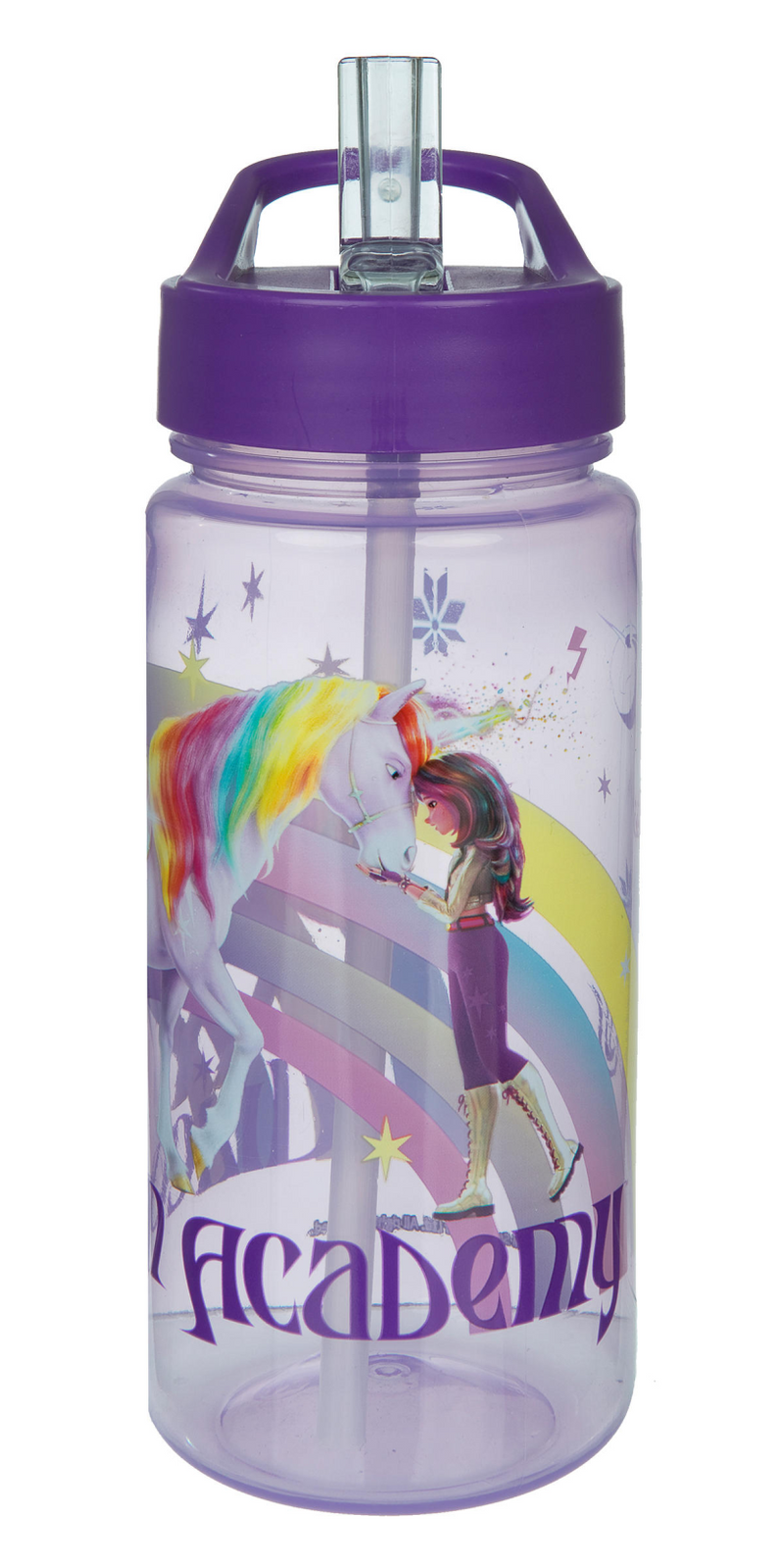 Load image into Gallery viewer, Undercover unicorn academy drinkbeker 500ml eenhoorn regenboog design.
