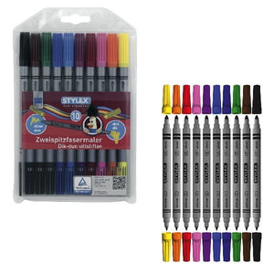 Toppoint duo viltstiften 10stuks