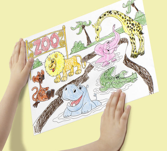 Van der doelen info notes in-8719-08 kleurboek 300mm x 200mm colouring book