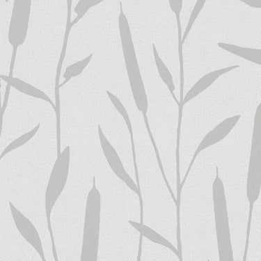 Noordwand behang topchic reed plumes metallic grijs