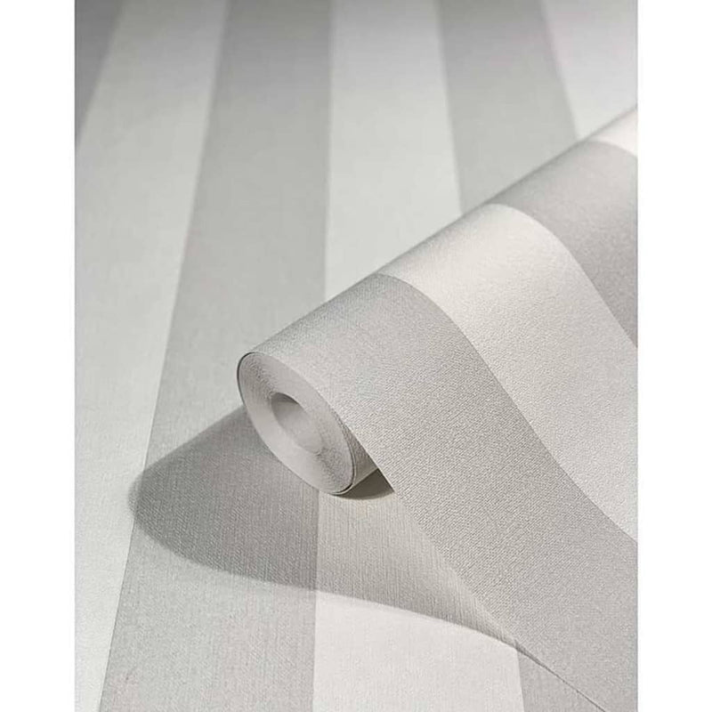 Load image into Gallery viewer, Noordwand Noordwand Behang Topchic Stripes lichtgrijs en wit
