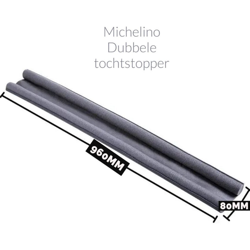 Load image into Gallery viewer, Michelino tochtstrip 96x3 cm foam grijs
