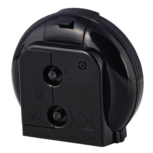 Hama wekker classic geluidsarm zwart wit