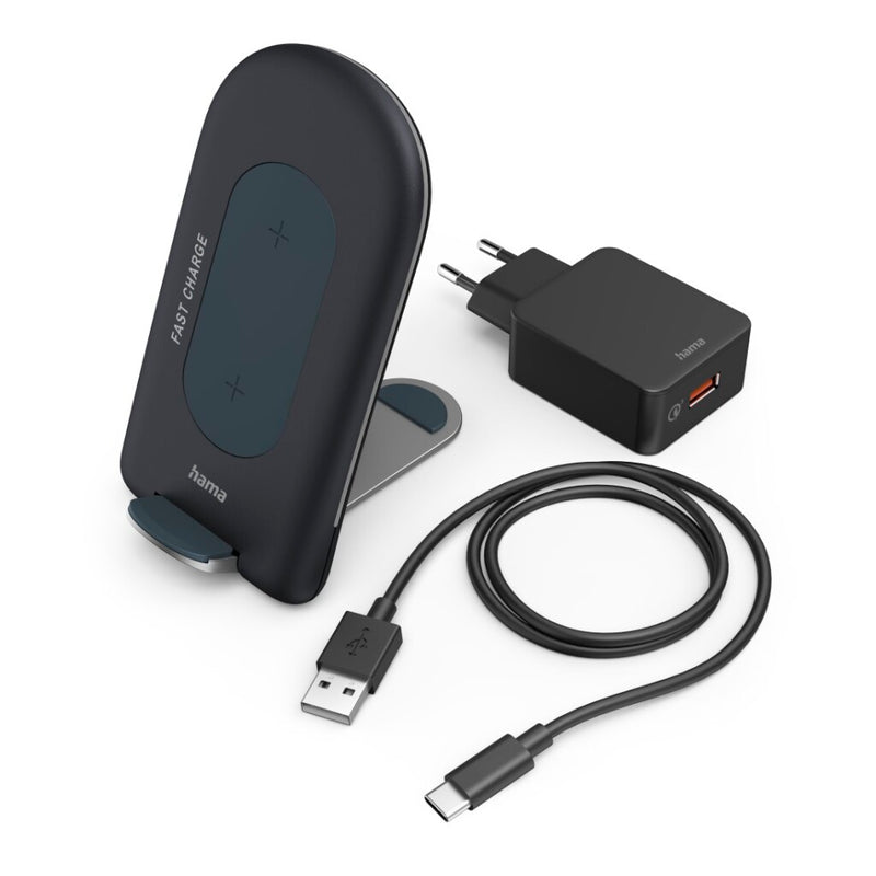 Load image into Gallery viewer, Hama wireless charger set qi-fc15s 15w draadloos smartphone-oplaadstation gr
