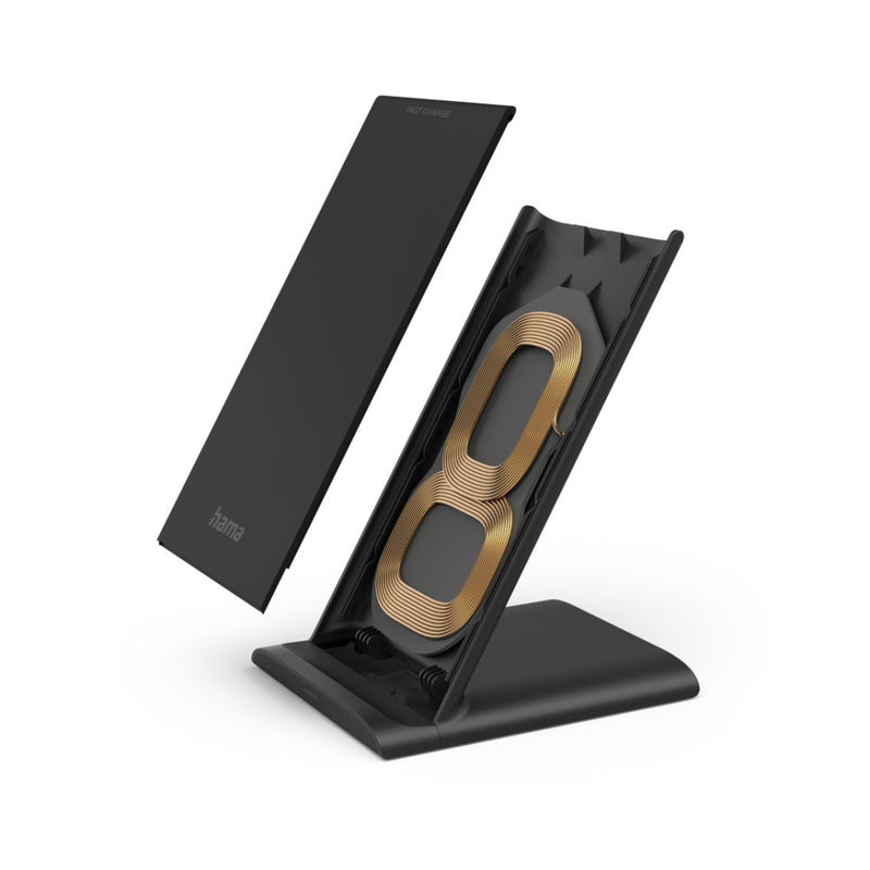 Load image into Gallery viewer, Hama wireless charger qi-fc10s 10 w draadloze smartphone-oplaadpad zwart
