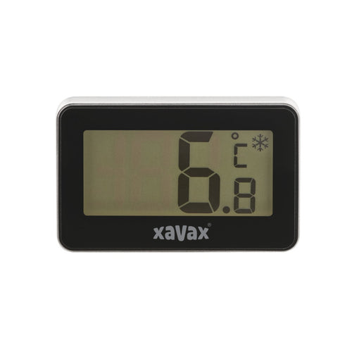 Xavax digitale thermometer voor koelkast vrieskast en vrieskist zwart